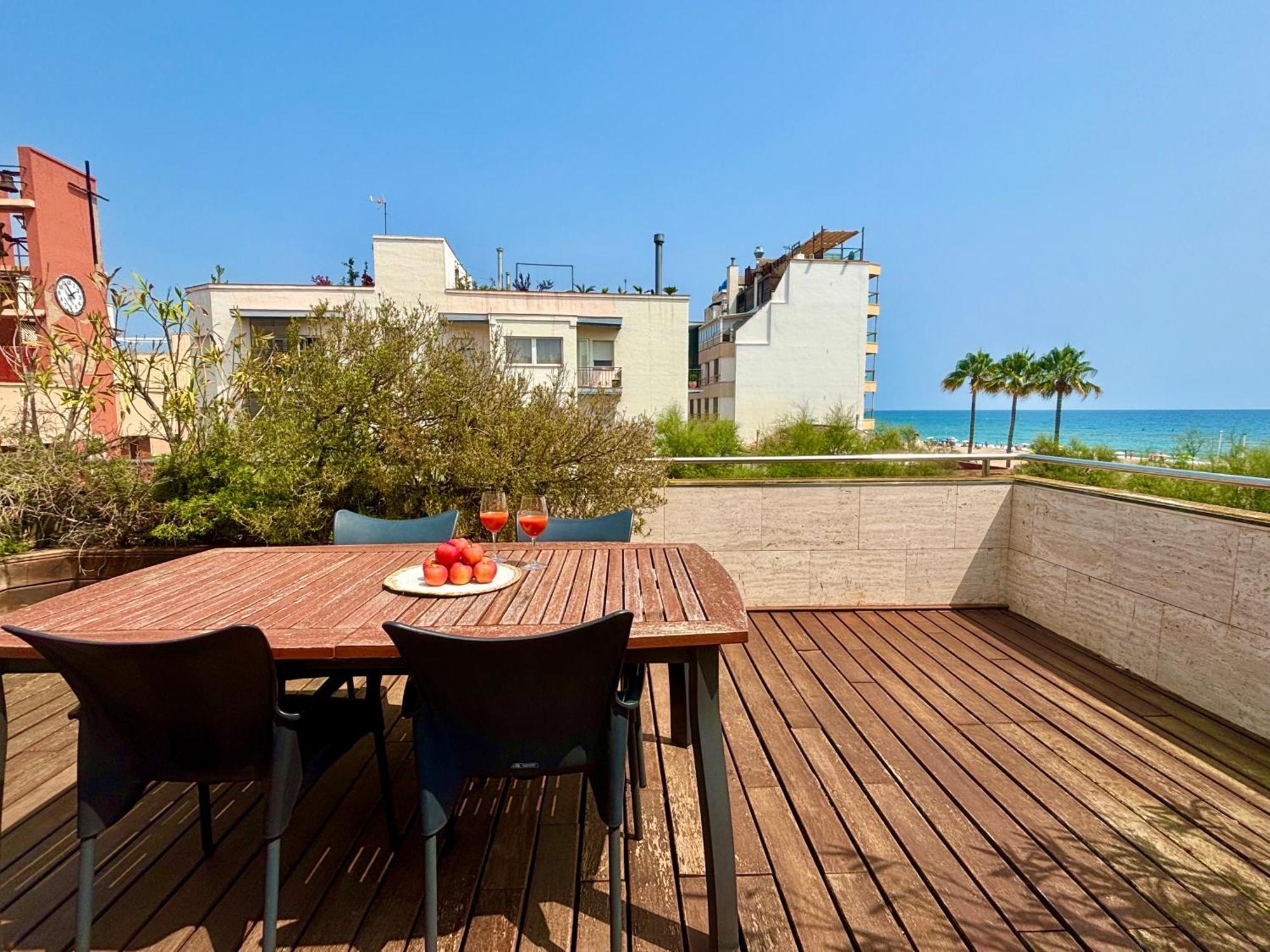 Apartamento Increible Casa Frente Al Mar , Planta Baja Torredembarra Exterior foto